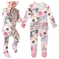 thumbnail image 1 of Pijama elegante de bambú viscoso con forma de cacahuete para bebés, de 6 a 9 meses, 1 of 8