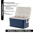 thumbnail image 2 of Igloo 48 QT Laguna Hard Sided Ice Chest Cooler, Navy, 2 of 14