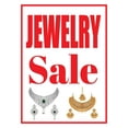 thumbnail image 1 of "Jewelry Sale" Store Display Paper Signs; 18"w x 24"h - 6 Pack, 1 of 2