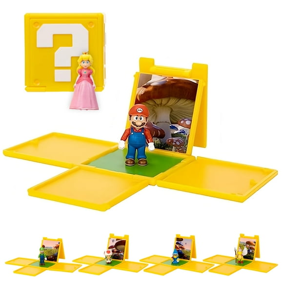 Set de minifiguras THE SUPER MARIO BROS. Paquete de 6 películas de 1.25 pulgadas