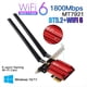 thumbnail image 3 of 1800Mbps Wifi 6 MT7921 Adaptador Inalámbrico PCI Express Bluetooth 5.2 Tarjeta de Red Wi-Fi de Doble Banda 802.11AX/AC 10 11, 3 of 5