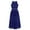 Blue, variant on TSSOE Youth Big Girls Halter Chiffon Pleated Maxi Romper Dress Wedding Party Evening Dance Prom Long Gowns Purple 14