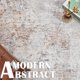 thumbnail image 2 of Alfombra redonda Jinchan, 120 cm, moderna, lavable, color topo, estampado múltiple, 2 of 8
