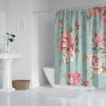 thumbnail image 3 of Waterproof Pioneer Shower Curtain 84x72 Inch Polyester Unique Colorful Floral Shower Curtain for Bathroom Hotel Home Decor with 12 Plastic Hooks, 3 of 5