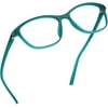LifeArt Blue Light Blocking Glasses, Anti Eyestrain, Computer Reading Glasses, Gaming Glasses, TV Glasses for Women Men, Anti Glare (Green, +3.75 Magnification)