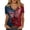 Z03 Red, variant on Conairie Womens Patriotic T Shirts Loose Crew Neck Short Sleeve 4th of July Shirt With Butterfly Print Holiday Commemorative Tops Black L