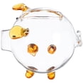 thumbnail image 1 of FELTECHELECTR Alcancía de cristal transparente con forma de cerdito, adorable alcancía para niños, decoración del hogar, 1 of 5