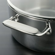 Tramontina 8 Pc Tri-Ply Clad Stainless Steel Cookware Set with Glass Lids