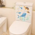 thumbnail image 2 of Pegatinas para asiento de inodoro bajo el mar ballena tortuga pez mar vista al mar PVC pegatina de pared decoración calcomanías arte mural para baño habitación de niños refrigerador, 2 of 5