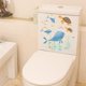thumbnail image 2 of Pegatinas para asiento de inodoro bajo el mar ballena tortuga pez mar vista al mar PVC pegatina de pared decoración calcomanías arte mural para baño habitación de niños refrigerador, 2 of 5