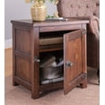 thumbnail image 4 of Plow & Hearth Portland Ice Box Wood Storage Side Table with Replica Hardware, 4 of 6