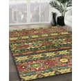 thumbnail image 2 of Ahgly Company Indoor Rectangle Abstract Brass Green Area Rugs, 2' x 3', 2 of 6