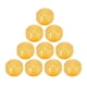 thumbnail image 1 of Circular Bead Buckle Buttons for DIY Crafts Made of Resin in Yellow Color 10pcs, 1 of 5