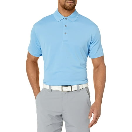 PGA TOUR Men's Airflux Solid Mesh Short Sleeve Golf Polo Shirt, All ...