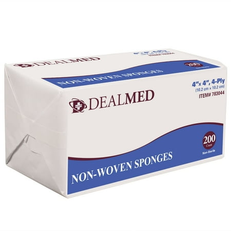Dealmed Gauze Pads, N/S, Non Woven, 4