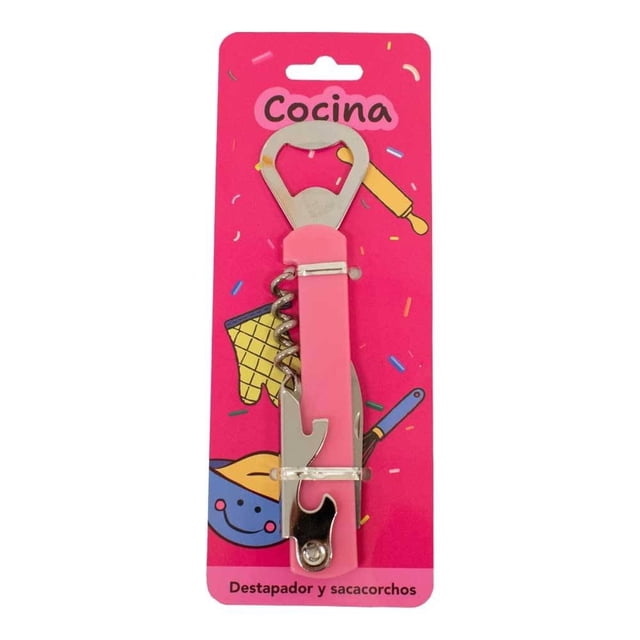 Destapador Prichos de Metal Rosa