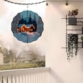 thumbnail image 3 of 3D Metal Hanging Wind Spinners - Elegant Circular Wireframe Design for Yard & Garden Decor Perfect for Cozy Winter Scenes, 3 of 6