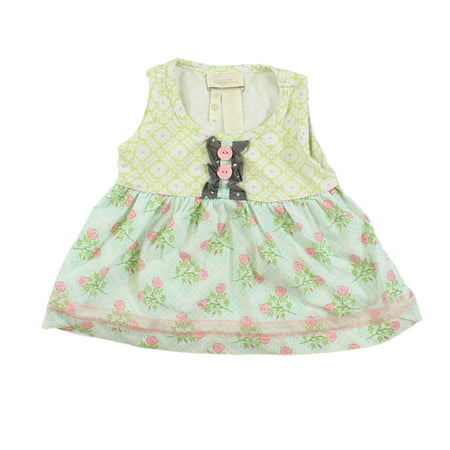 

Pre-owned Matilda Jane Girls Green | Light Blue | Pink Dress size: 12-18 Months