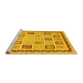 thumbnail image 2 of Ahgly Company Machine Washable Indoor Rectangle Oriental Yellow Modern Area Rugs, 3' x 5', 2 of 4