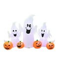 thumbnail image 1 of Calabaza inflable de Halloween para decoración de jardín al aire libre, juguetes hinchables de 7 piezas y 230cm con luces LED, ideal para regalo de Navidad, 1 of 4