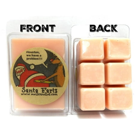 Santa Farts 3.2oz Pack of Soy Wax Tarts,Wax cubes, scent brick, wickless