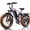 Purple, variant on ESKUTE Electric Bike for Adults, 1200W Peak Motor, 48V 20.8Ah Removable Battery, Up to 80 Miles Range, Full Suspension, 20" x 4.0" Fat Tires, 7-Speed, Black with Phonebag & Lock