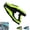 Green, variant on Electric Water Gun with LED & Mist Effects, Rechargeable Automatic Water Blaster with Futuristic Axe Design, Large Capacity Tank, Long Shooting Blasts for Pool, Beach