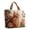 B - L, variant on Cat Print Quilted Tote Bag Women's Lightweight Large Capacity Cotton Shoulder Bags Travel Shopping Purse and Handbags
