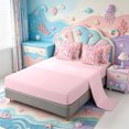 thumbnail image 3 of Manfei Colorful Axolotl 7-Piece Twin Bedding,Ocean Themed Animal Bedding Comforter Set,Pink Reversible, 3 of 7