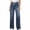 Navy, variant on CHUMUD Women Straight Leg Jeans Trendy Pull On Elastic High Waist Drawstring Stretchy Denim Pants with Pockets