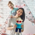 thumbnail image 4 of Jeffy Puppets Plush Toys 23.6" Jeffy's Family Soft Plush Toy, Soft Plush Toy Hand Puppet for Play House Jeffy Hat Hand Puppet Game for Kids Girls Boys Birthday Gifts, 4 of 7