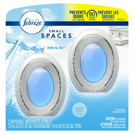 Febreze SMALL SPACES Air Freshener, Linen & Sky, 2 (The Best Air Freshener)