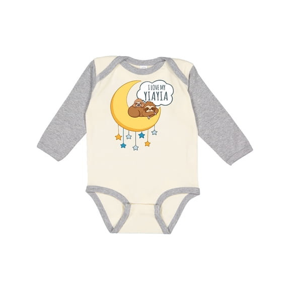 Inktastic I Love My Yiayia Boys or Girls Long Sleeve Baby Bodysuit