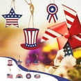 thumbnail image 5 of JoyMoreHome 6 Pcs 4th of July Ornaments for Patriotic American Flag Ornaments Memorial Day Tree Decorations Red White Blue Hanging Decorations for Tree Independence Day Party, 5 of 6