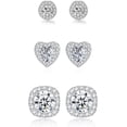 thumbnail image 1 of Aretes acero inoxidable piercing oreja Aretes titanio con cúbica zirconita diamante Aretes para mujer, 1 of 4