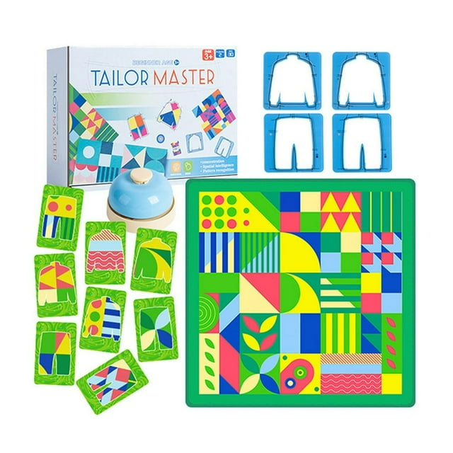 Dsseng Tailor Master Children‘s Educational Thinking Concentration Training Toy Graphic Color Matching Double Battl E Table Game