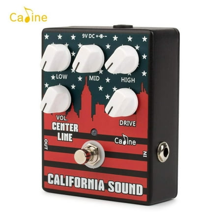 Caline CP-57 High Gain Electric Guitar Overdrive Distortion Effect Pedal 3-Band EQ Aluminum Alloy Housing True (Best High Gain Overdrive Pedals)