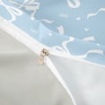 thumbnail image 4 of Manfei White Bow Light Blue Love Heart Twin Bedding for Boys Girls, Cute Ribbon Duvet Cover Set, Grey Reversible, 1 Duvet Cover and 1 Pillowcase (No Comforter), 4 of 6