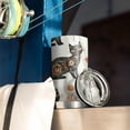 thumbnail image 3 of 20 Oz Cute Cat Coffee Tumbler Double Wall Insulated Stainless Steel Water Bottle | Metal Reusable Thermoses Flask with Cup Cap | Leak & Sweat Proof with Anti-Dust Lid, 3 of 7