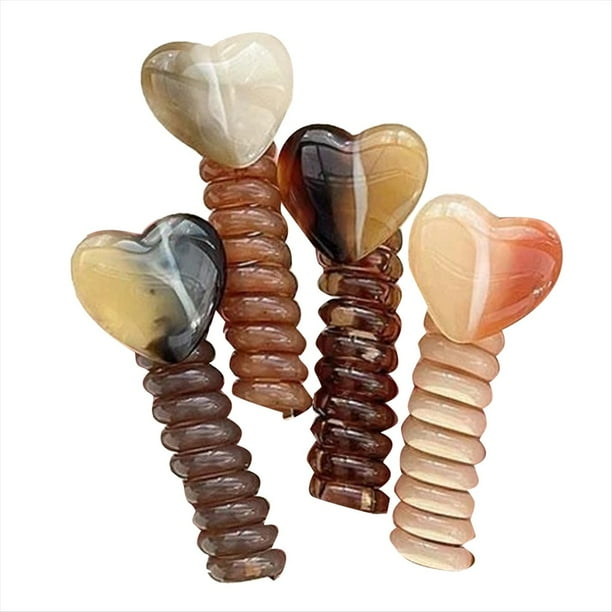 Cintas Elásticas para el Pelo en Espiral con Forma de Corazón para Mujeres y Niñas. Cintas para el Pelo con Forma de Espiral y Lazo.