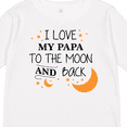 thumbnail image 4 of Inktastic I Love My Papa To The Moon and Back Boys or Girls Long Sleeve Toddler T-Shirt, 4 of 5