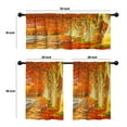 thumbnail image 4 of LALILO Kitchen Curtains and Valances Set of 3 36" Trees Window Treatment Tiers for Window Decor, 4 of 5