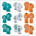 thumbnail image 2 of 11H Jerseys de football personnalises 10 Tyreek Hill Miami''dolphins''men Jersey 13 Dan Marino 1 Tua Tagovailoa 99 Jason Taylor 17 Jaylen Waddle, 2 of 5