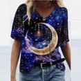 thumbnail image 1 of Pntutb moda adulta mujer cuello redondo manga corta tops camiseta estampados sueltos cortos Pntutb Pntutb-6944, 1 of 9