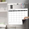 thumbnail image 1 of Feltree Calendrier Effaçable à Sec Magnétique pour Réfrigérateur Planche de Cuisine Réutilisable Mensuel Hebdomadaire avec Marqueurs Effaceurs, 1 of 8