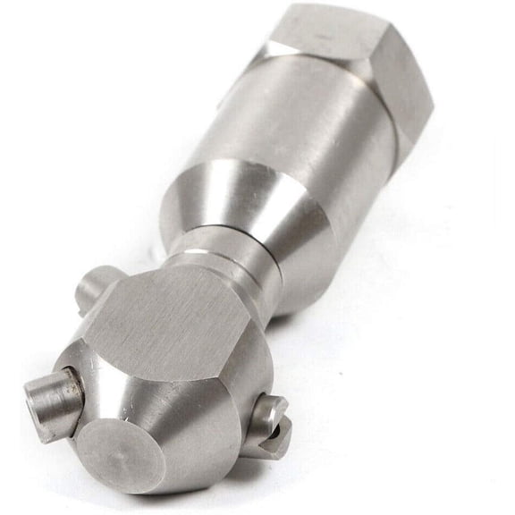 Pressure Washer Sewer Jetter Nozzle, Surface Cleaner Parts, Hose Sweeper Nozzle, 304 Stainless Steel ,for Drain Jetting Clog Remover