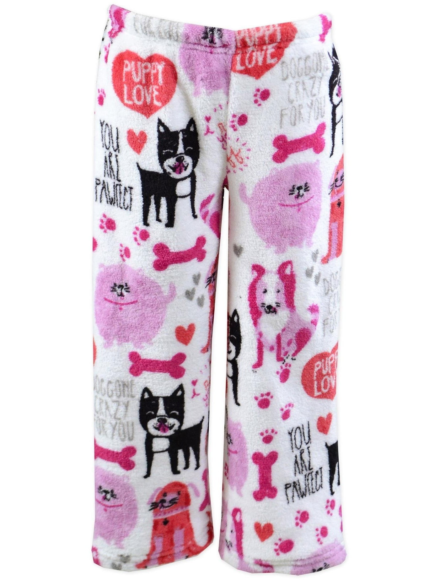 Up Past 8 Up Past 8 Girls' Pajama Pants Plush Sleepwear Kids Lounge
