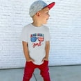 thumbnail image 2 of Hihipz Big Girl's Fourth Of July Tee 250Th Anniversary American Girl Sunglasses USA Flag Print Short Sleeve Crew Neck Patriotic T-Shirt, 2 of 6