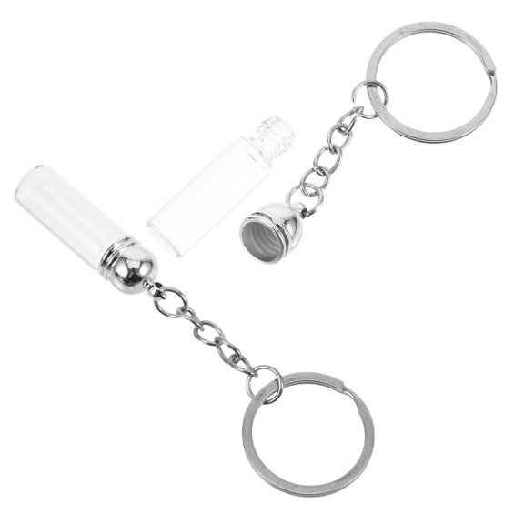 unbranded 2 Pcs Souvenir Decoration Pendant Bottle Woman 10.00X2.70X1.00CM Silver