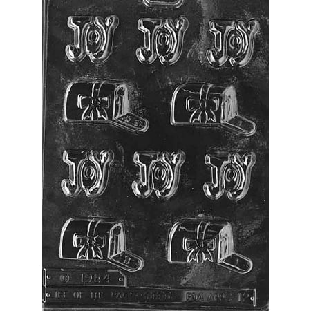 

Candyland Crafts MAILBOX/JOY Chocolate Candy Soap Mold | For Molding Chocolate Soap or Plaster | Food Safe Plastic Durable and Reusable Chocolate Making Mold - C012 - (7 Pack)